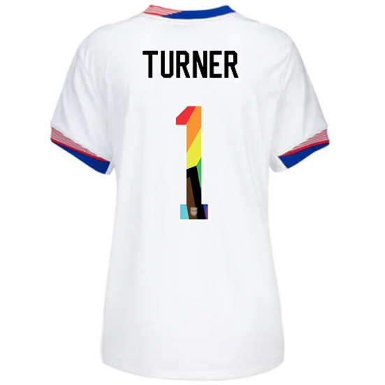 USA 2024/25 Matt Turner Home Pride Women's Soccer Jersey