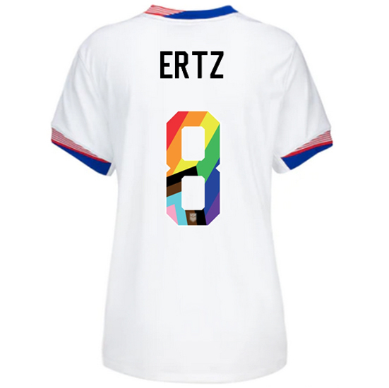 USA 2024/25 Julie Ertz Home Pride Women's Soccer Jersey