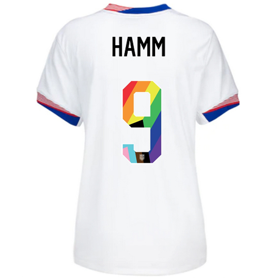 USA 2024/25 Mia Hamm Home Pride Women's Soccer Jersey