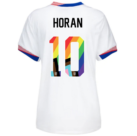 USA 2024/25 Lindsey Horan Home Pride Women's Soccer Jersey