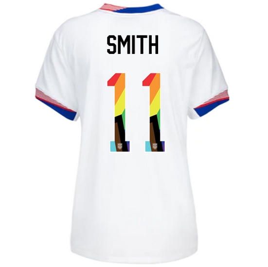 USA 2024/25 Sophia Smith Home Pride Women's Soccer Jersey