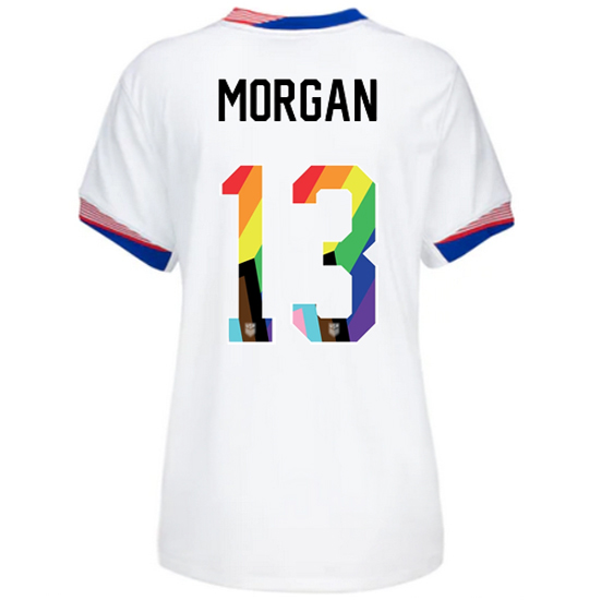 USA 2024/25 Alex Morgan Home Pride Women's Soccer Jersey