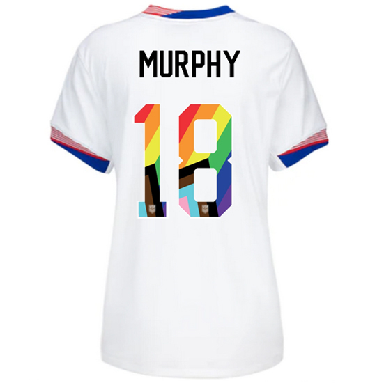 USA 2024/25 Casey Murphy Home Pride Women's Soccer Jersey