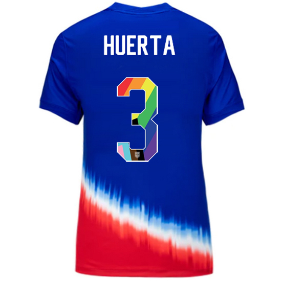 USA 2024/25 Sofia Huerta Away Pride Women's Soccer Jersey