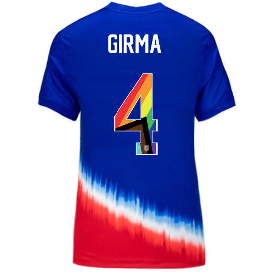 USA 2024/25 Naomi Girma Away Pride Women's Soccer Jersey