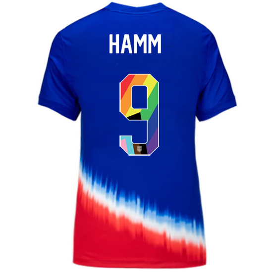USA 2024/25 Mia Hamm Away Pride Women's Soccer Jersey