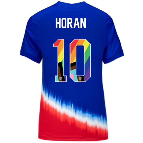 USA 2024/25 Lindsey Horan Away Pride Women's Soccer Jersey