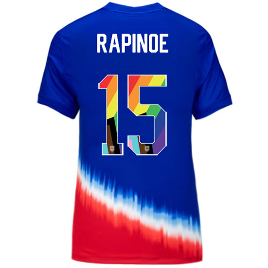 USA 2024/25 Megan Rapinoe Away Pride Women's Soccer Jersey