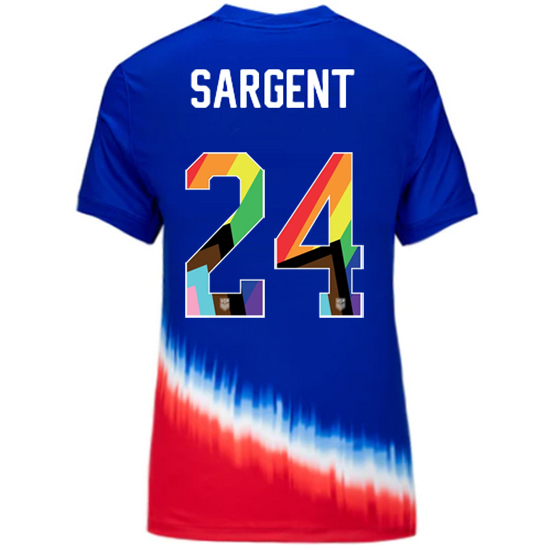 USA 2024/25 Josh Sargent Away Pride Women's Soccer Jersey
