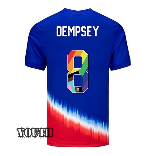 USA 2024/25 Clint Dempsey Away Pride Youth Soccer Jersey