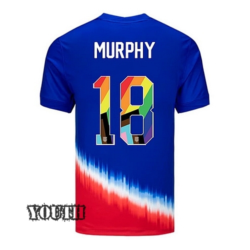 USA 2024/25 Casey Murphy Away Pride Youth Soccer Jersey