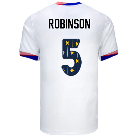 USA 2024/25 Antonee Robinson Home Men's Jersey Stars Number