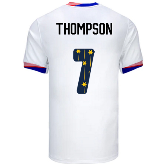 USA 2024/25 Alyssa Thompson Home Men's Jersey Stars Number