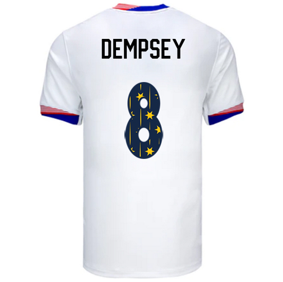 USA 2024/25 Clint Dempsey Home Men's Jersey Stars Number