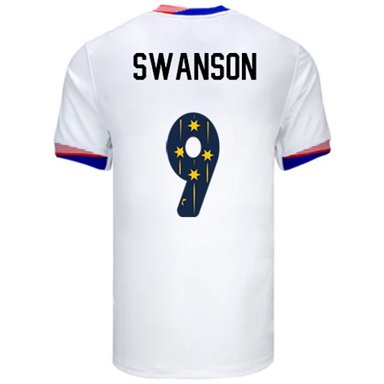 USA 2024/25 Mallory Swanson Home Men's Jersey Stars Number