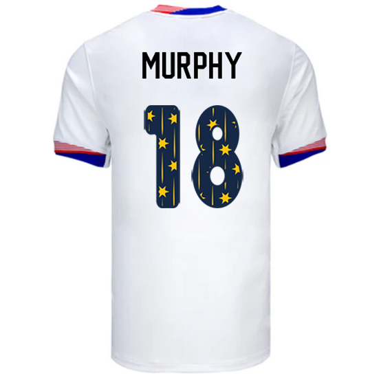 USA 2024/25 Casey Murphy Home Men's Jersey Stars Number