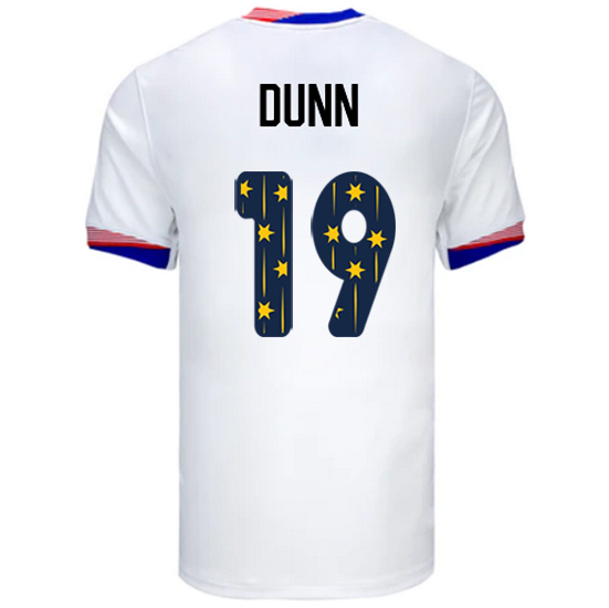 USA 2024/25 Crystal Dunn Home Men's Jersey Stars Number