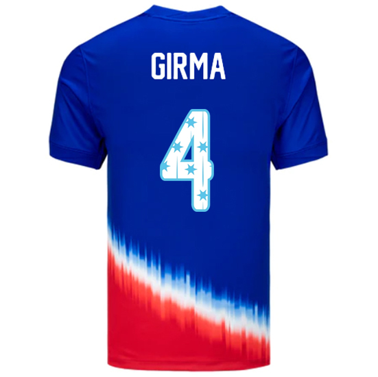 USA 2024/25 Naomi Girma Away Men's Jersey Stars Number
