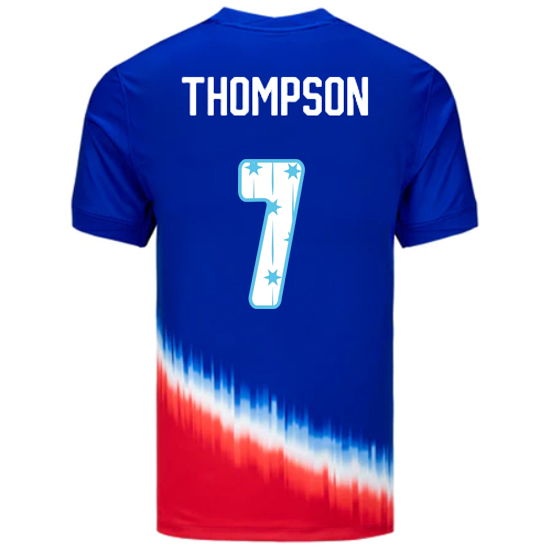USA 2024/25 Alyssa Thompson Away Men's Jersey Stars Number