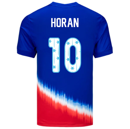 USA 2024/25 Lindsey Horan Away Men's Jersey Stars Number