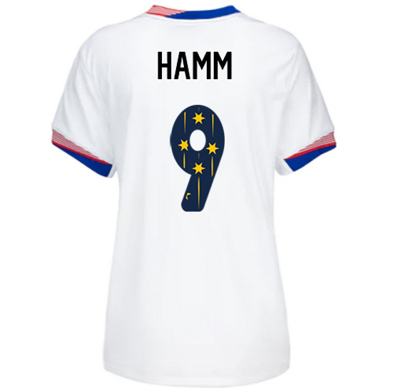 USA 2024/25 Mia Hamm Home Women's Jersey Stars Number