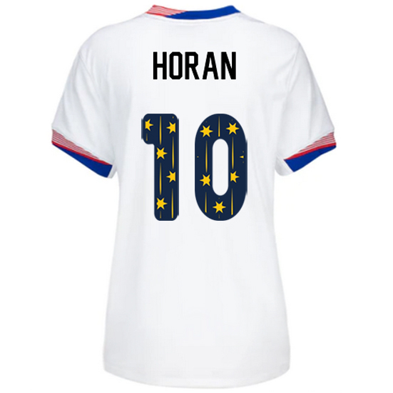 USA 2024/25 Lindsey Horan Home Women's Jersey Stars Number