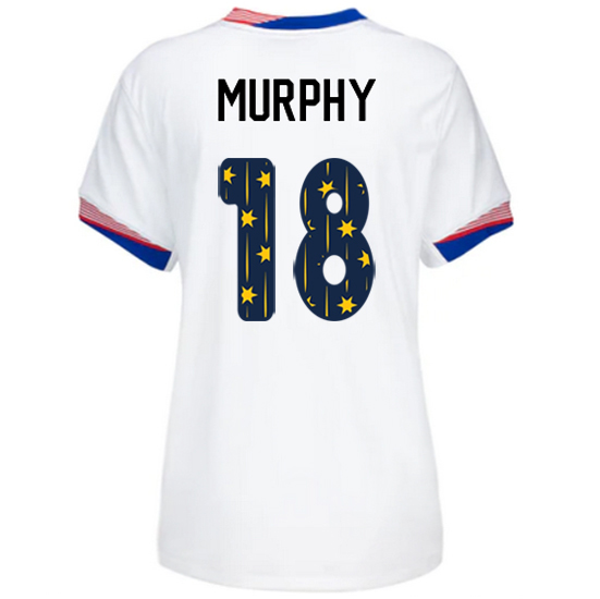 USA 2024/25 Casey Murphy Home Women's Jersey Stars Number