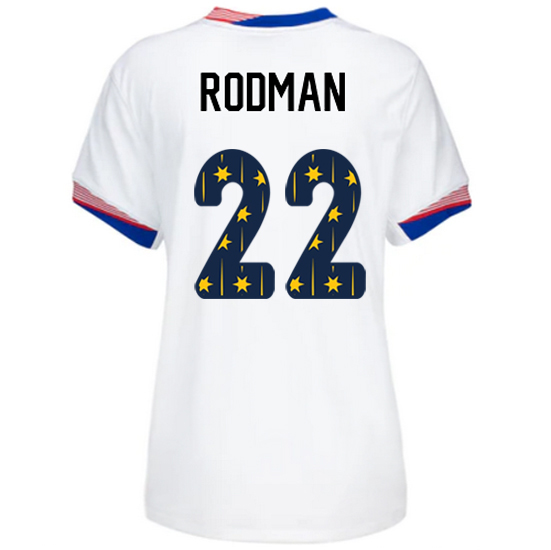 USA 2024/25 Trinity Rodman Home Women's Jersey Stars Number