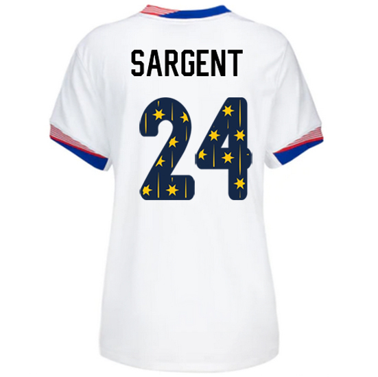 USA 2024/25 Josh Sargent Home Women's Jersey Stars Number