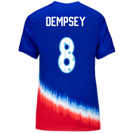 USA 2024/25 Clint Dempsey Away Women's Jersey Stars Number