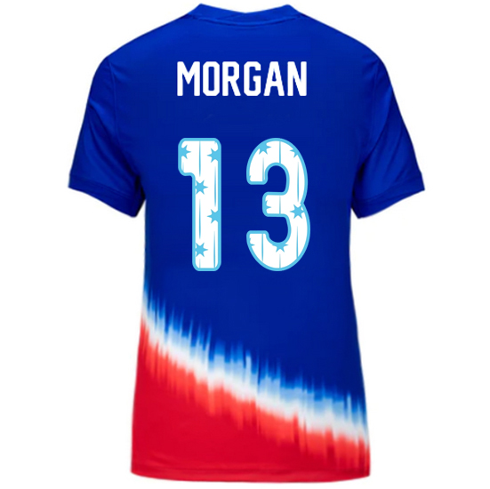 USA 2024/25 Alex Morgan Away Women's Jersey Stars Number