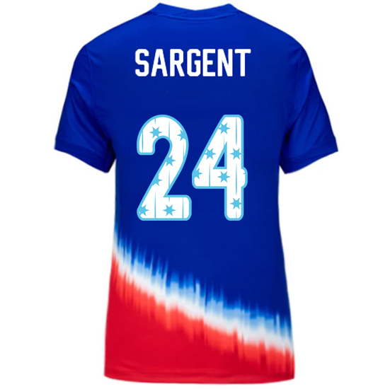 USA 2024/25 Josh Sargent Away Women's Jersey Stars Number