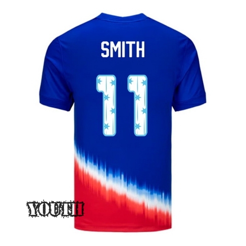 USA 2024/25 Sophia Smith Away Youth Jersey Stars Number
