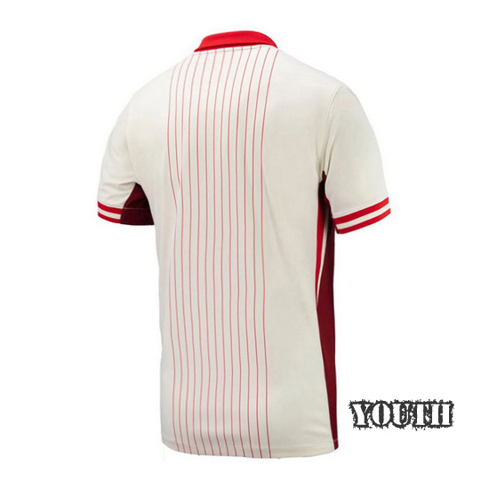 2024 Canada Team Away Youth Soccer Jersey - Click Image to Close