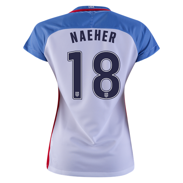 2016/2017 Alyssa Naeher Stadium Home Jersey USA Soccer #18