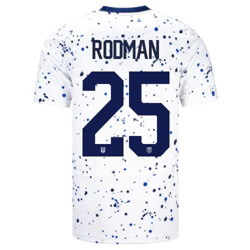 USA Trinity Rodman 2023 Home Men's Stadium Soccer Jersey
