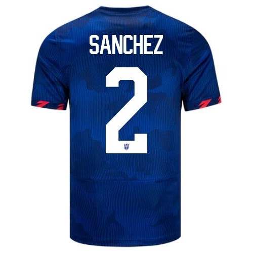 USA Ashley Sanchez 2023 Away Men's Stadium Soccer Jersey