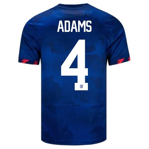 USA Tyler Adams 2023 Away Men's Stadium Soccer Jersey