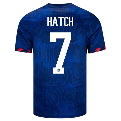 USA Ashley Hatch 2023 Away Men's Stadium Soccer Jersey