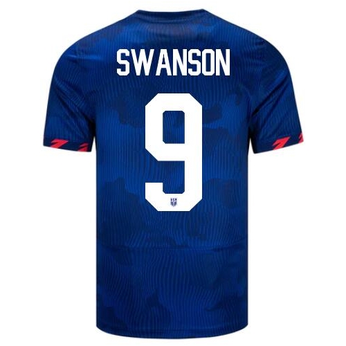 USA Mallory Swanson 2023 Away Men's Stadium Soccer Jersey