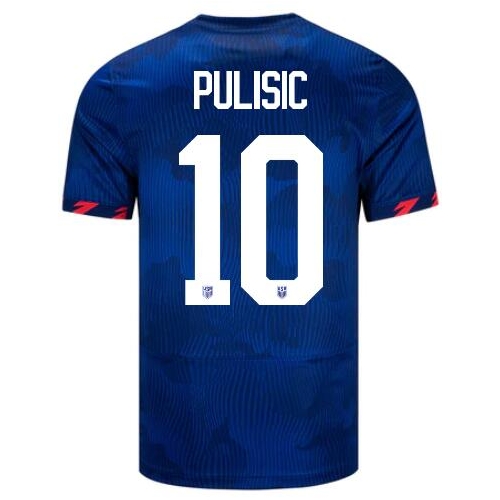 USA Christian Pulisic 2023 Away Men's Stadium Soccer Jersey