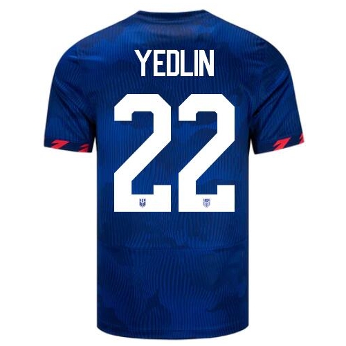 USA DeAndre Yedlin 2023 Away Men's Stadium Soccer Jersey
