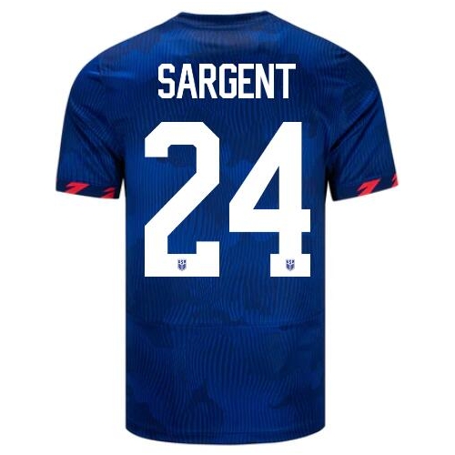USA Josh Sargent 2023 Away Men's Stadium Soccer Jersey - Click Image to Close