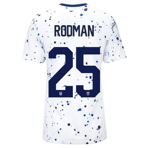 USA Trinity Rodman 2023 Home Women's Stadium Soccer Jersey