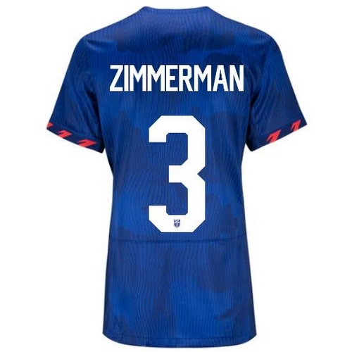 USA Walker Zimmerman 2023 Away Women's Stadium Soccer Jersey