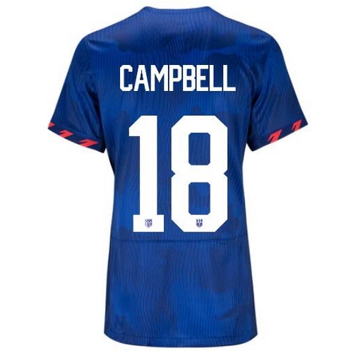 USA Jane Campbell 2023 Away Women's Stadium Soccer Jersey