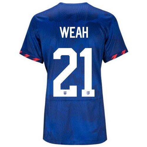 USA Tim Weah 2023 Away Women's Stadium Soccer Jersey