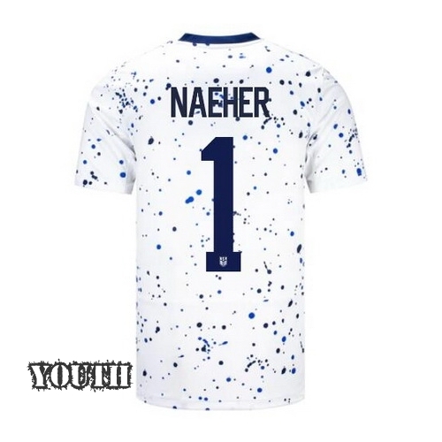 USA Alyssa Naeher 2023 Home Youth Stadium Soccer Jersey