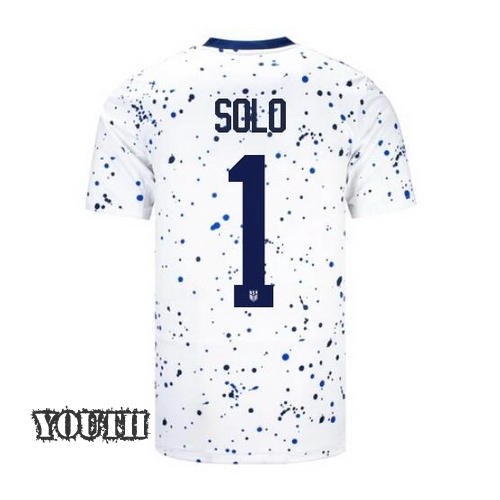 USA Hope Solo 2023 Home Youth Stadium Soccer Jersey