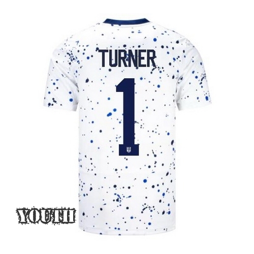 USA Matt Turner 2023 Home Youth Stadium Soccer Jersey